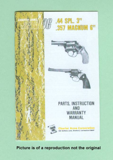 Charter Arms Bulldog .44 & .357 Instruction Manual-img-0