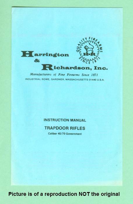 H&R Trapdoor Factory Instruction Manual Repro-img-0
