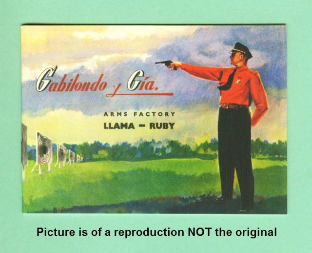 Llama Ruby Revolver Factory Instruction Manual Rep-img-0