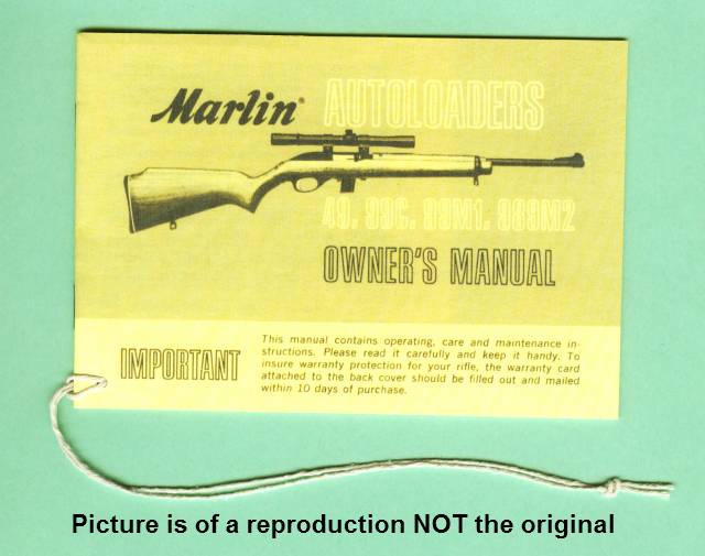 Marlin 49 99C 99M1 989M2 Clip Magazine Manual Repr-img-0