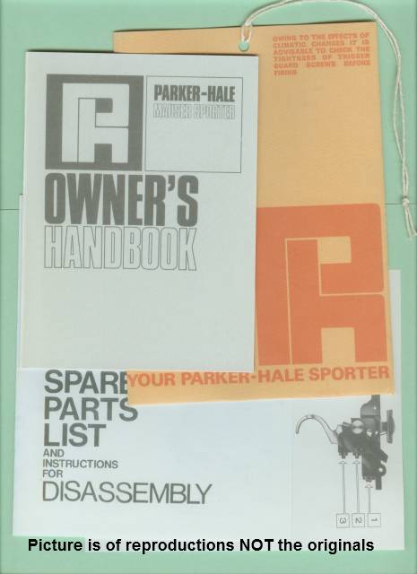 Parker Hale Sporter Factory Instruction Manual Rep-img-0