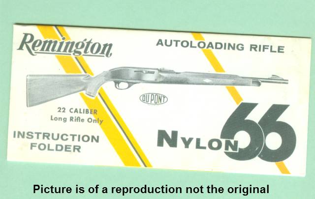 Remington Nylon 66 1950's Factory Instruction Manu For ... remington nylon 66 parts diagram 