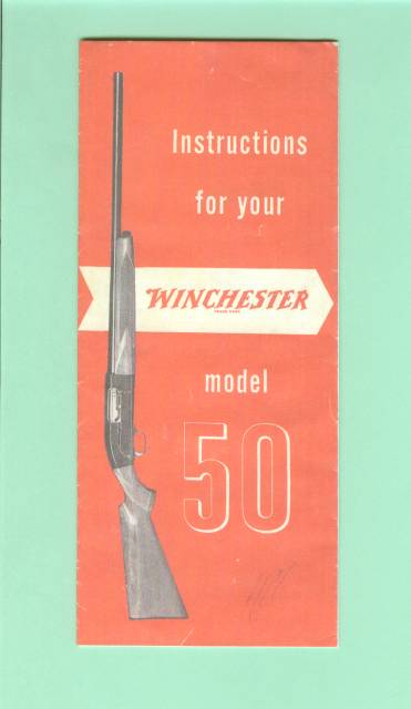Winchester Model 50 Instructions / Manual Repro-img-0