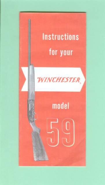 Winchester Model 59 Instructions / Manual Repro-img-0
